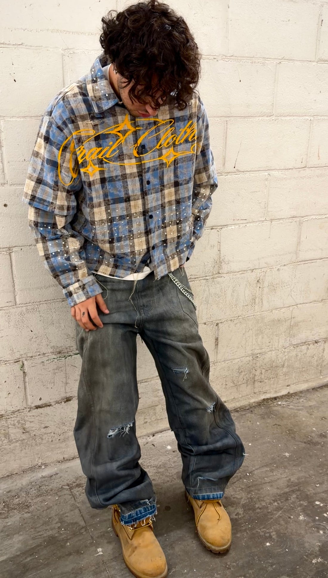 DUSTED SKY ULTRA BAGGY DENIM