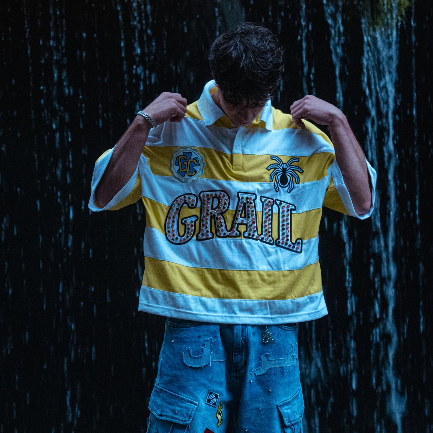 EMBROIDERY GEMS BOXY POLO ( YELLOW EDITION )