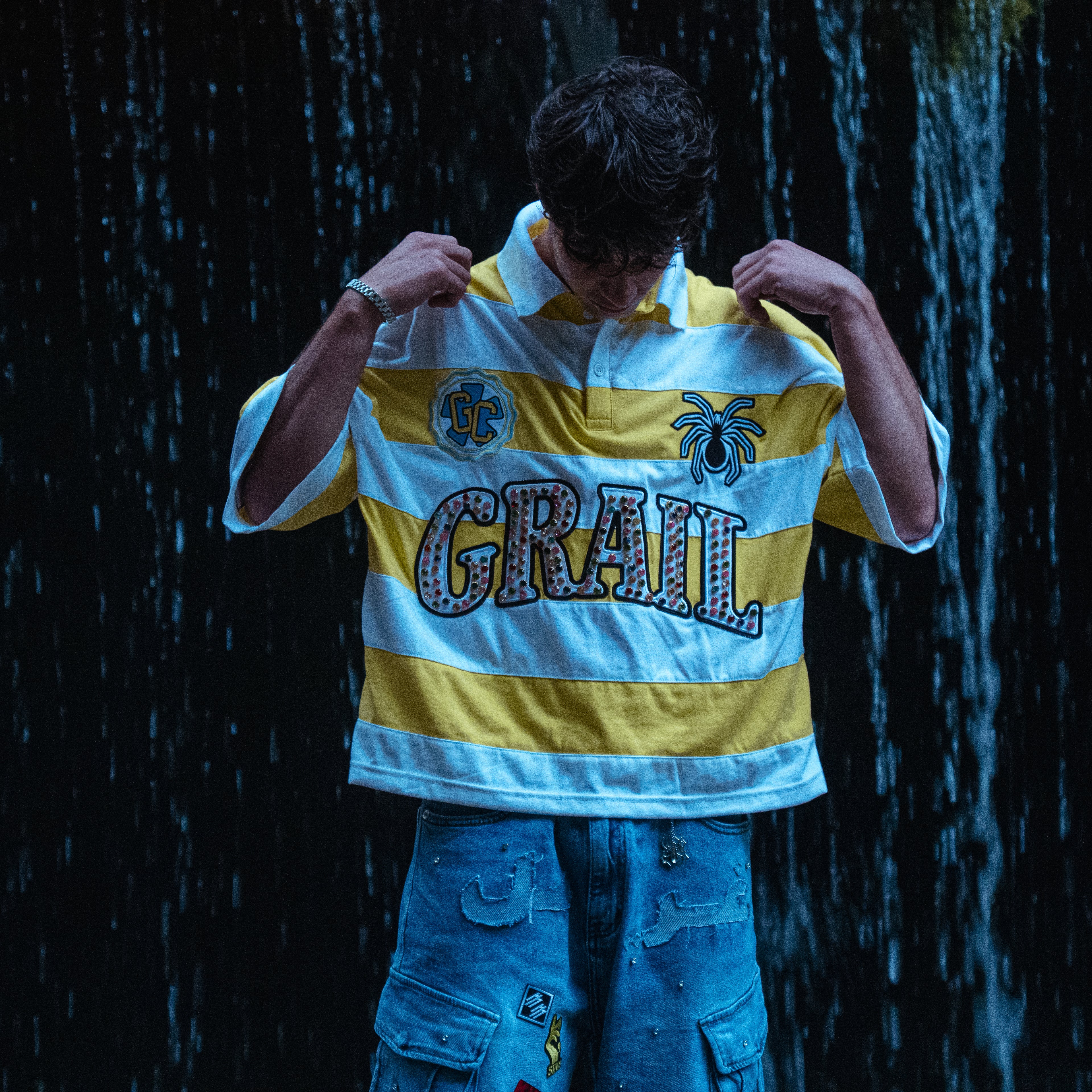 EMBROIDERY GEMS BOXY POLO ( YELLOW EDITION )