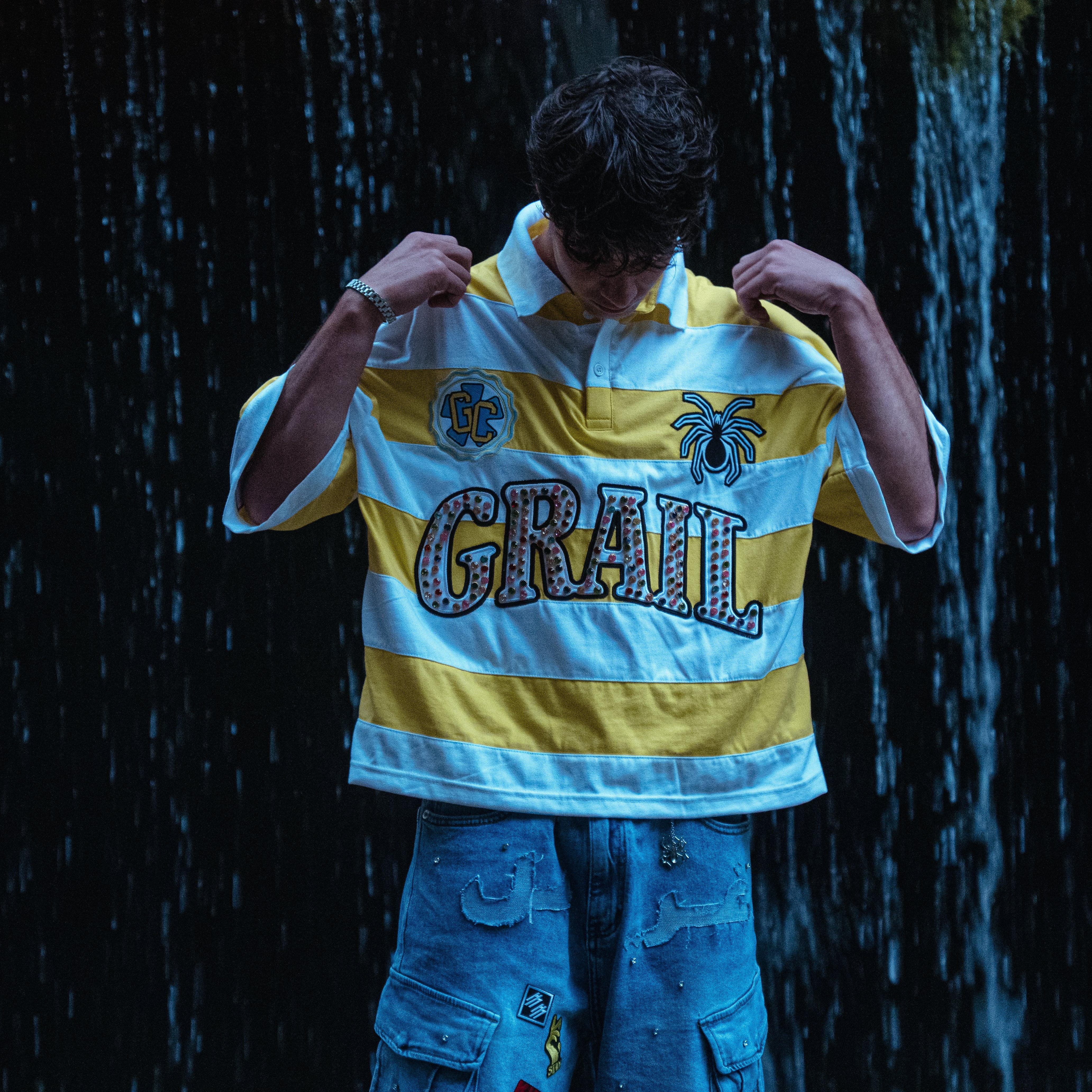 EMBROIDERY GEMS BOXY POLO ( YELLOW EDITION )