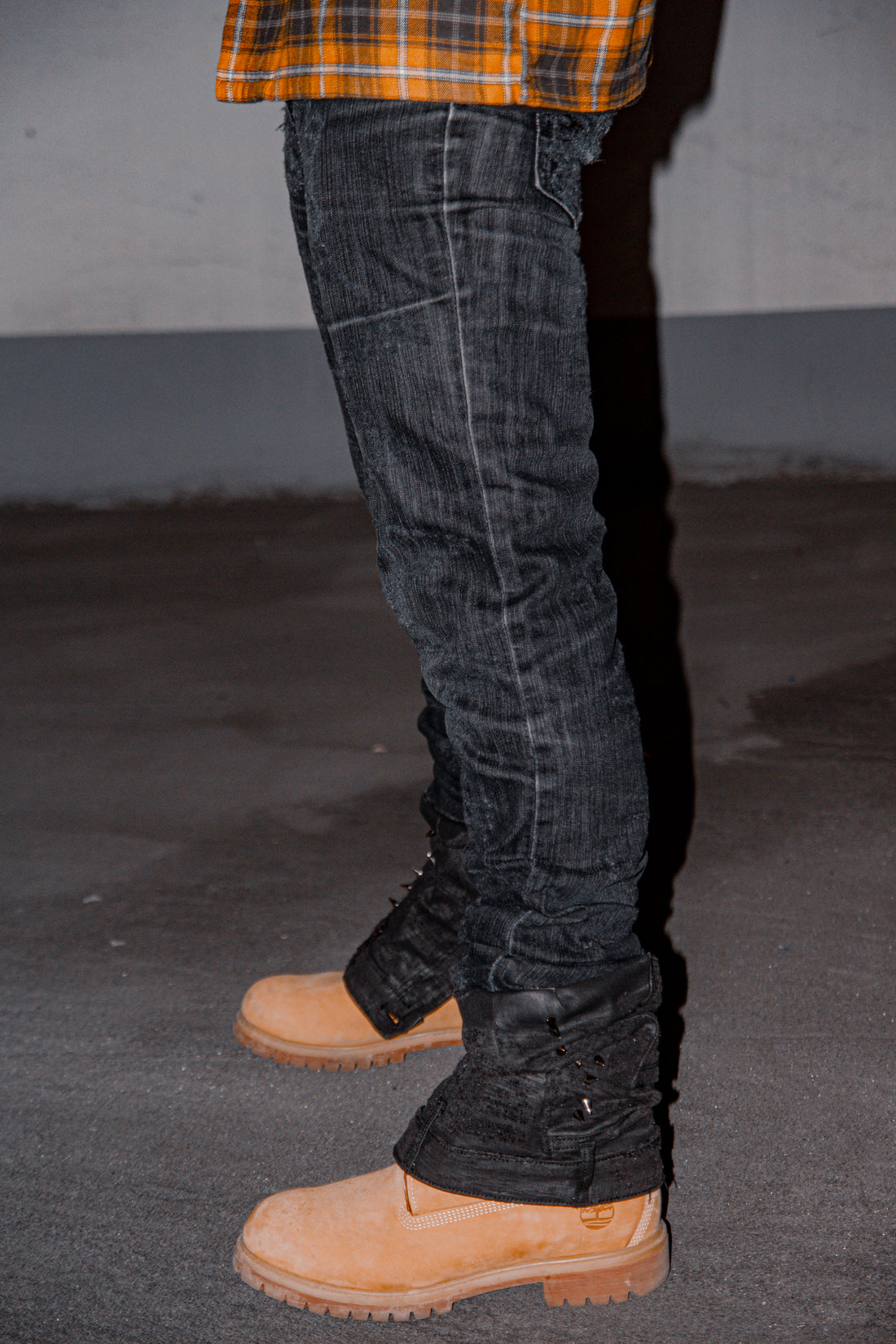 DENIM INVERSÉ NOIR MÉTAL