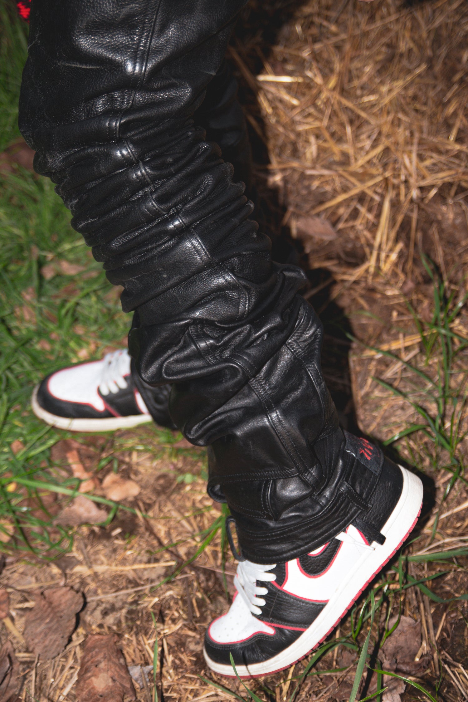OBSIDIAN BLACK REVERSE LEATHER