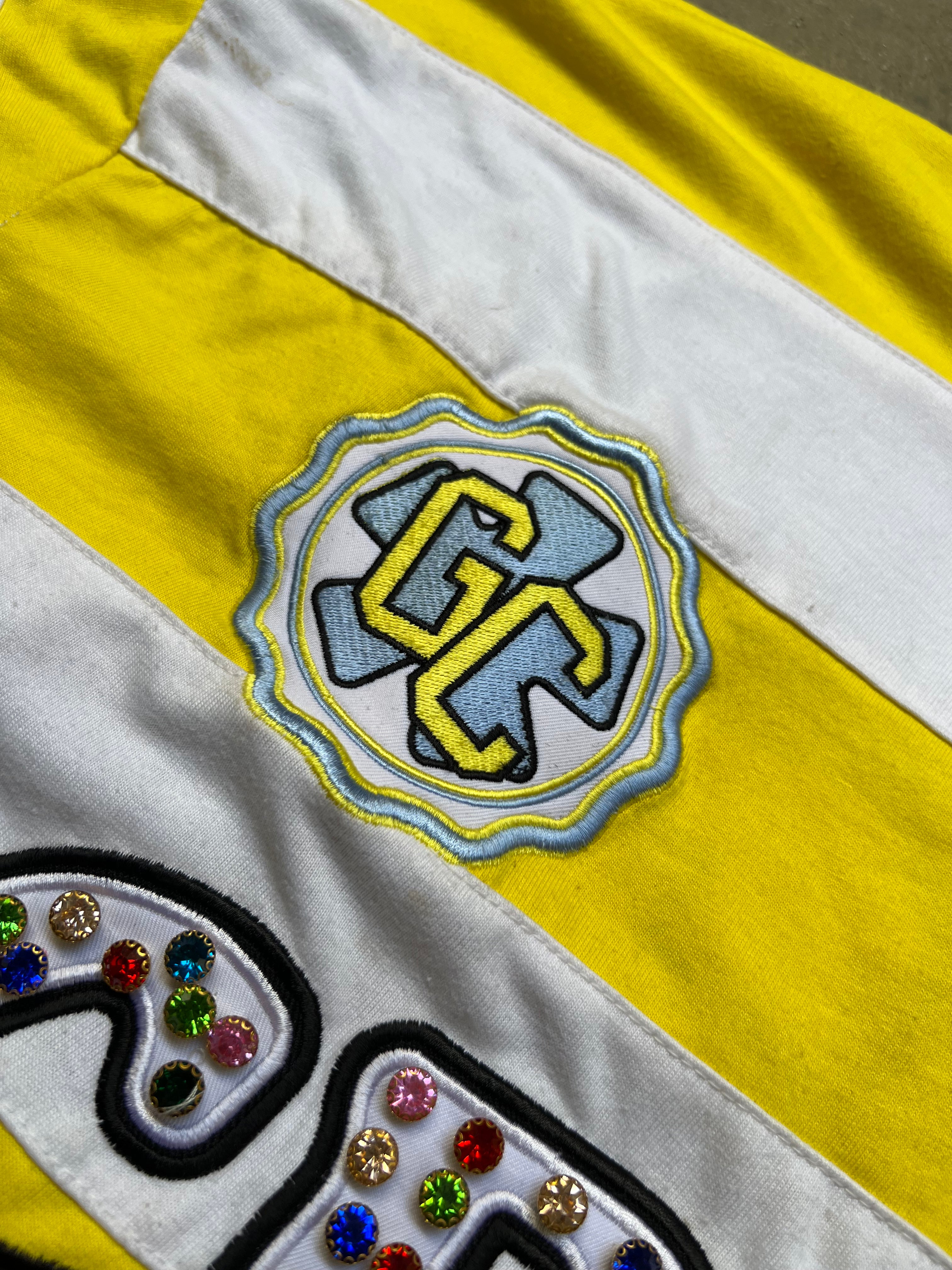 EMBROIDERY GEMS BOXY POLO ( YELLOW EDITION )