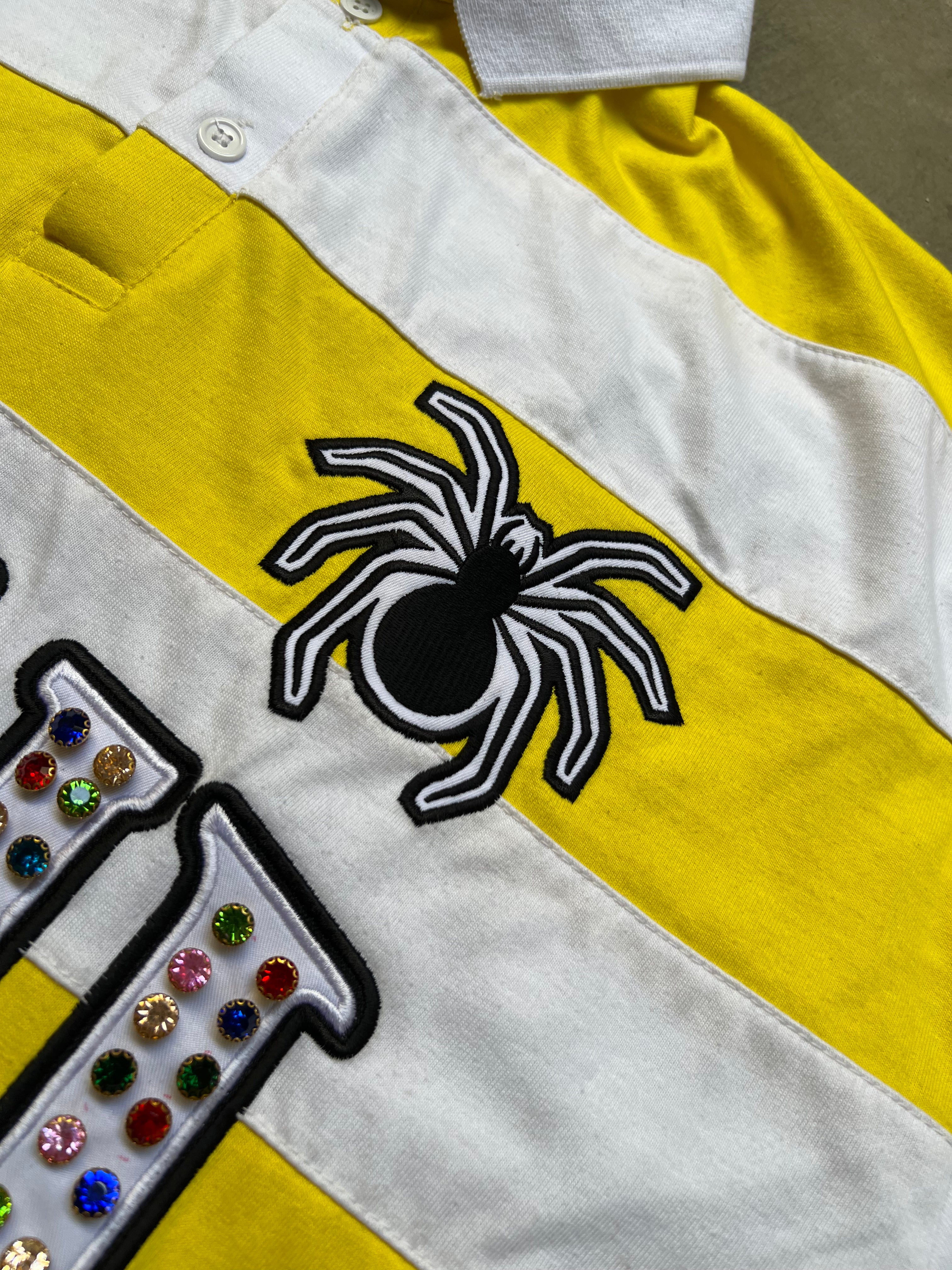 EMBROIDERY GEMS BOXY POLO ( YELLOW EDITION )