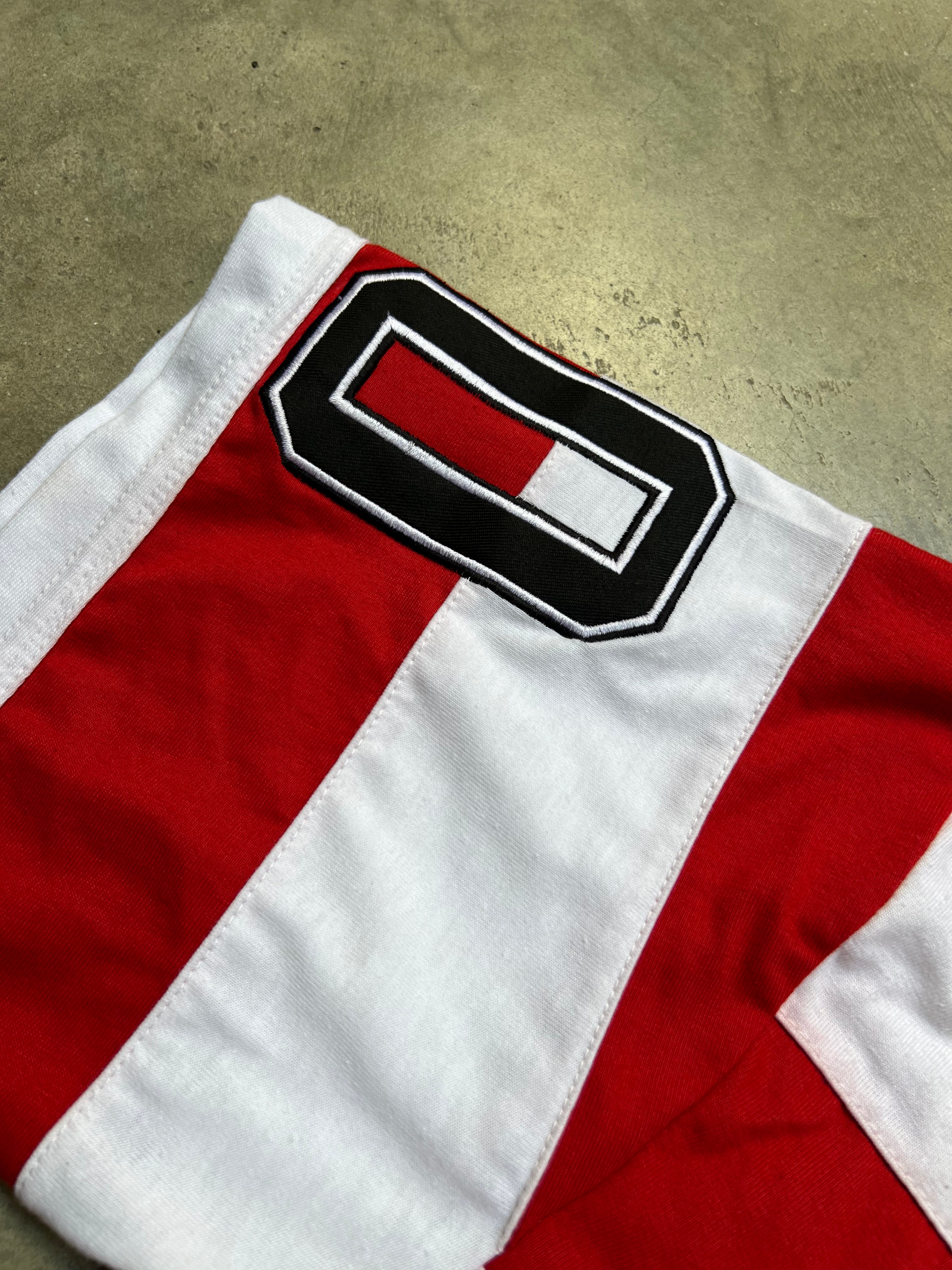 EMBROIDERY GEMS BOXY POLO ( RED EDITION )