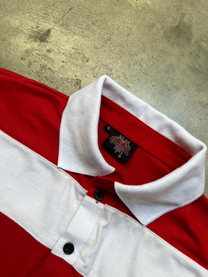 EMBROIDERY GEMS BOXY POLO ( RED EDITION )