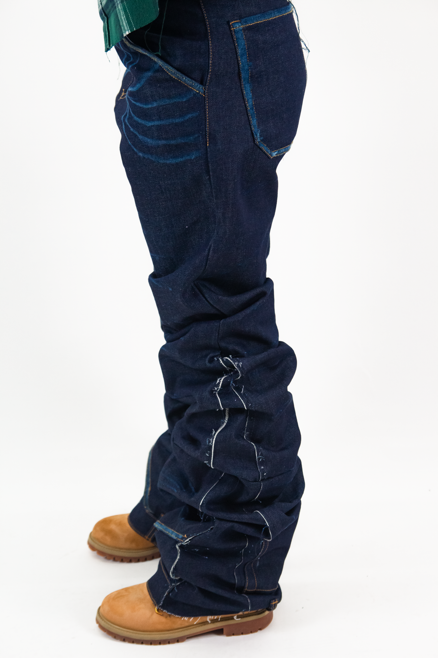 INDIGO RAW REVERSE DENIM &quot; UNIQUE FLARED EDITION &quot;
