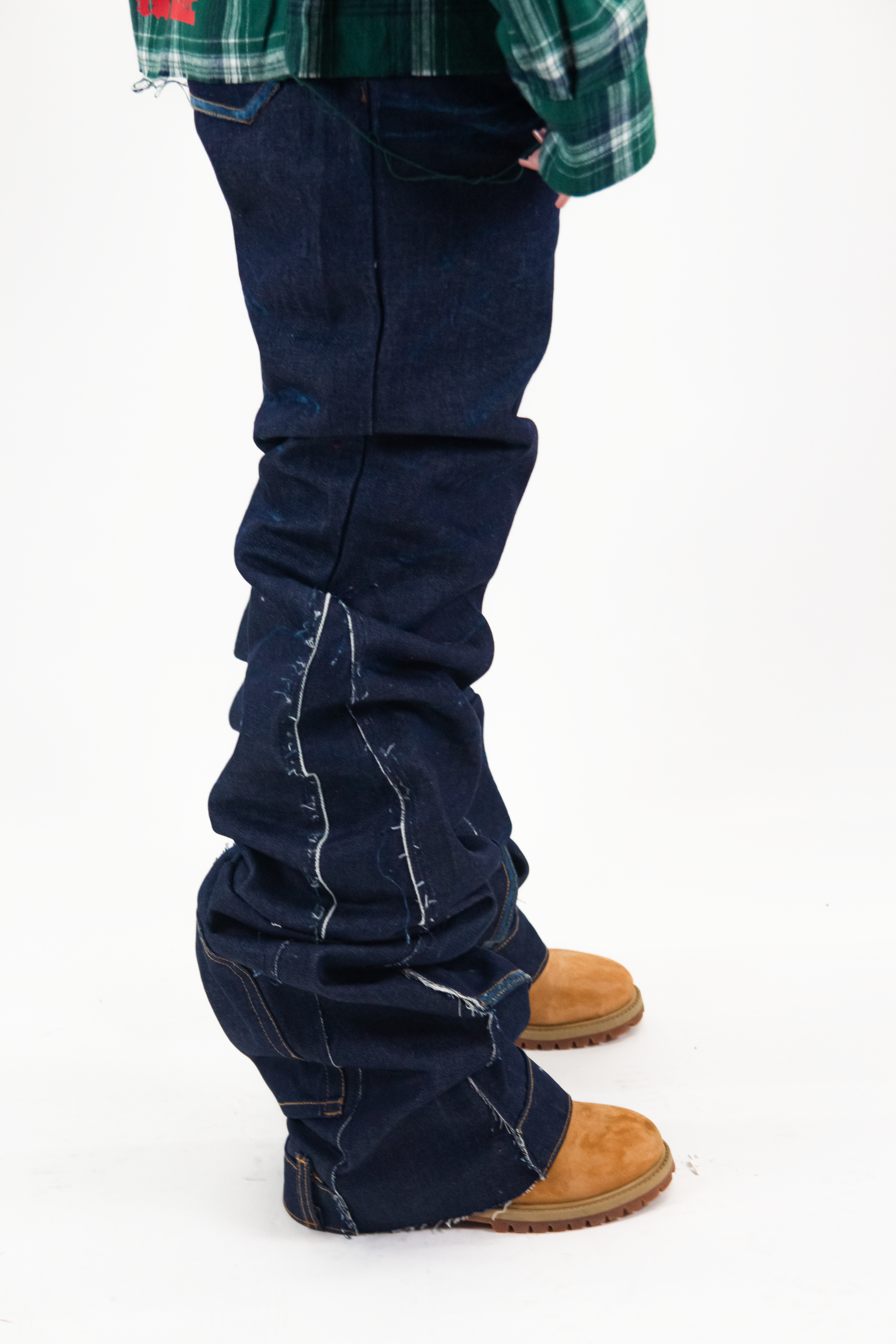 INDIGO RAW REVERSE DENIM &quot; UNIQUE FLARED EDITION &quot;