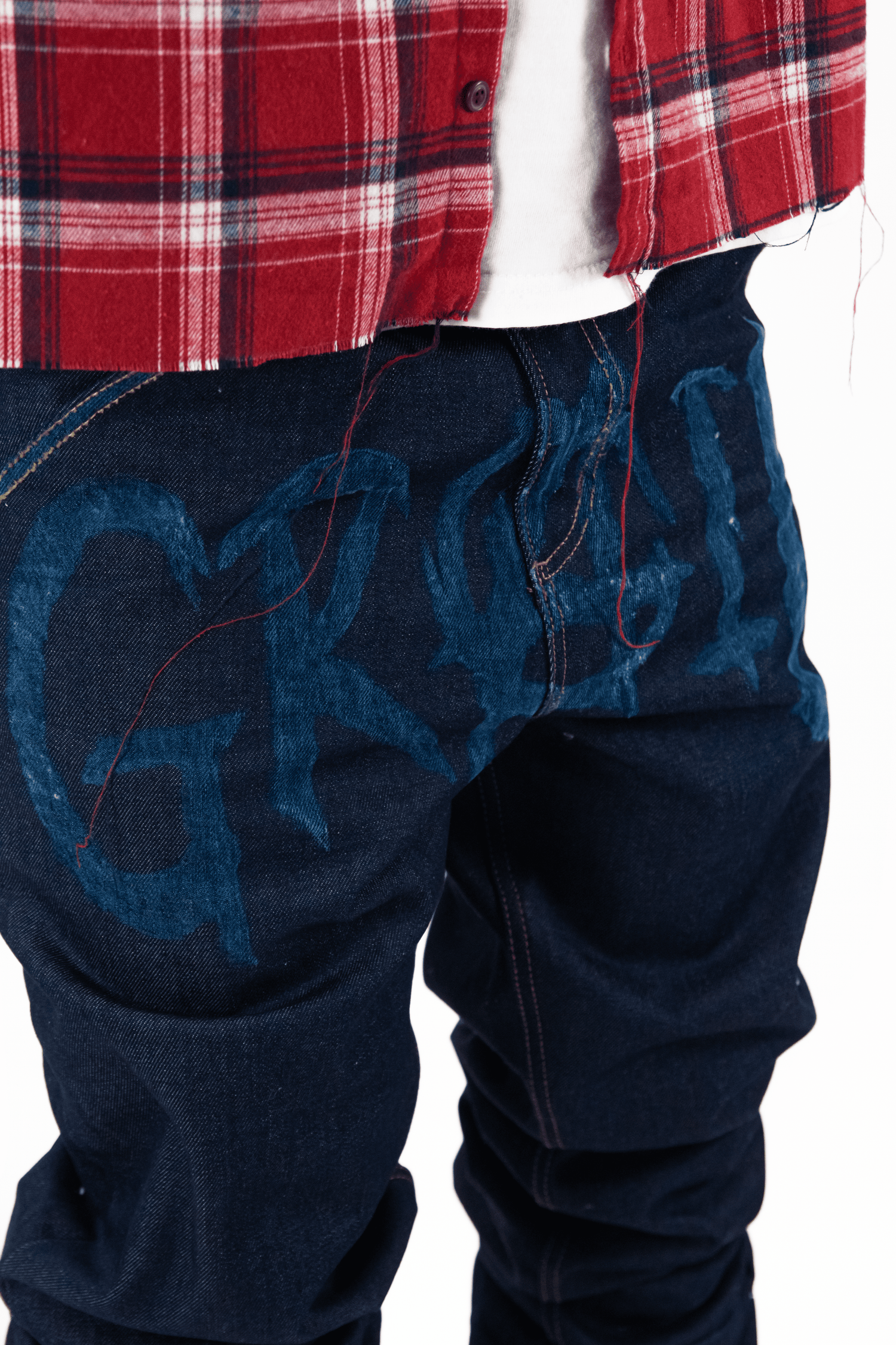 INDIGO RAW REVERSE DENIM &quot; GHOST WRITING EDITION &quot;