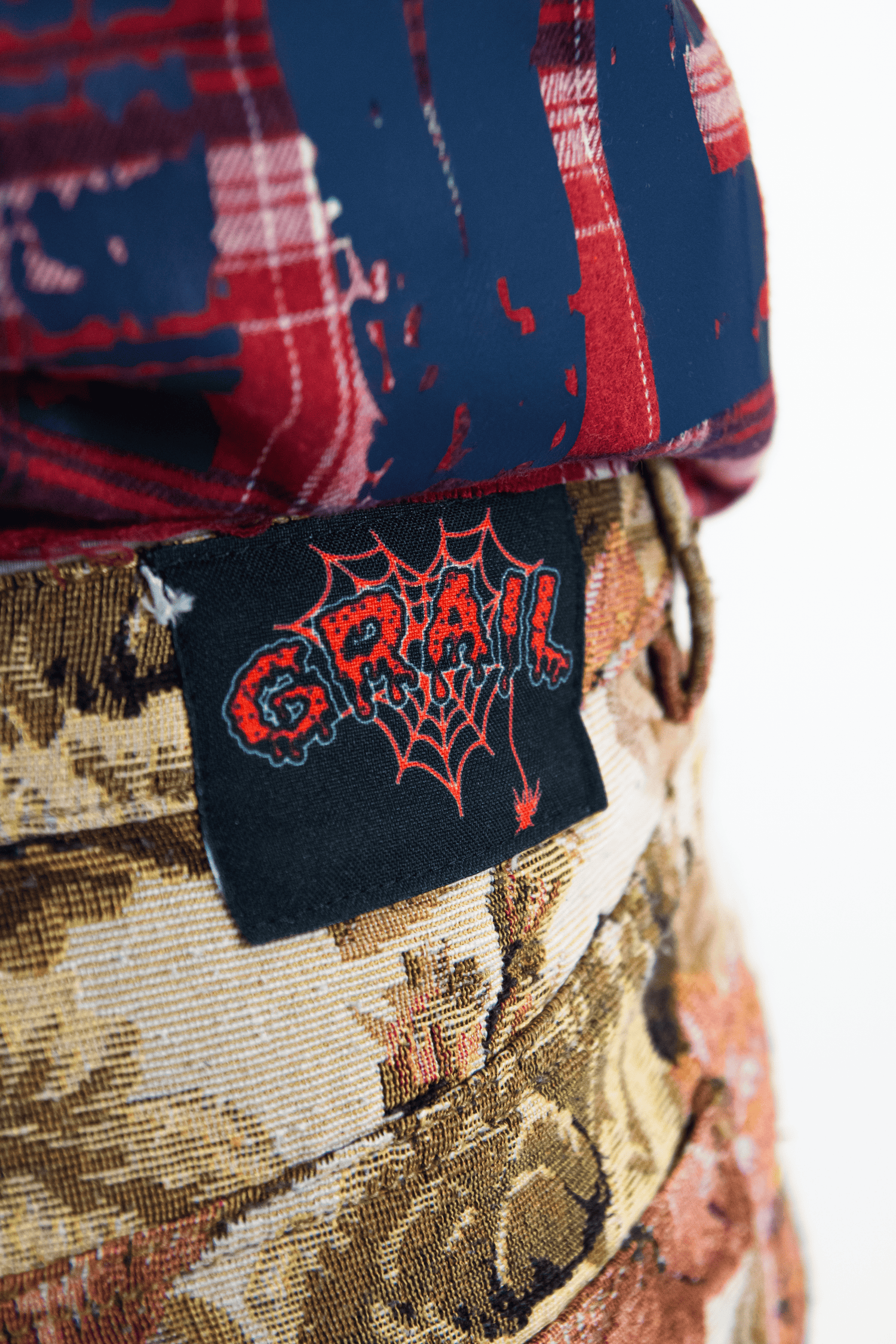 FLOREAL EMBROIDERY REVERSE DENIM &quot; 1/1 UNIQUE PIECES &quot;