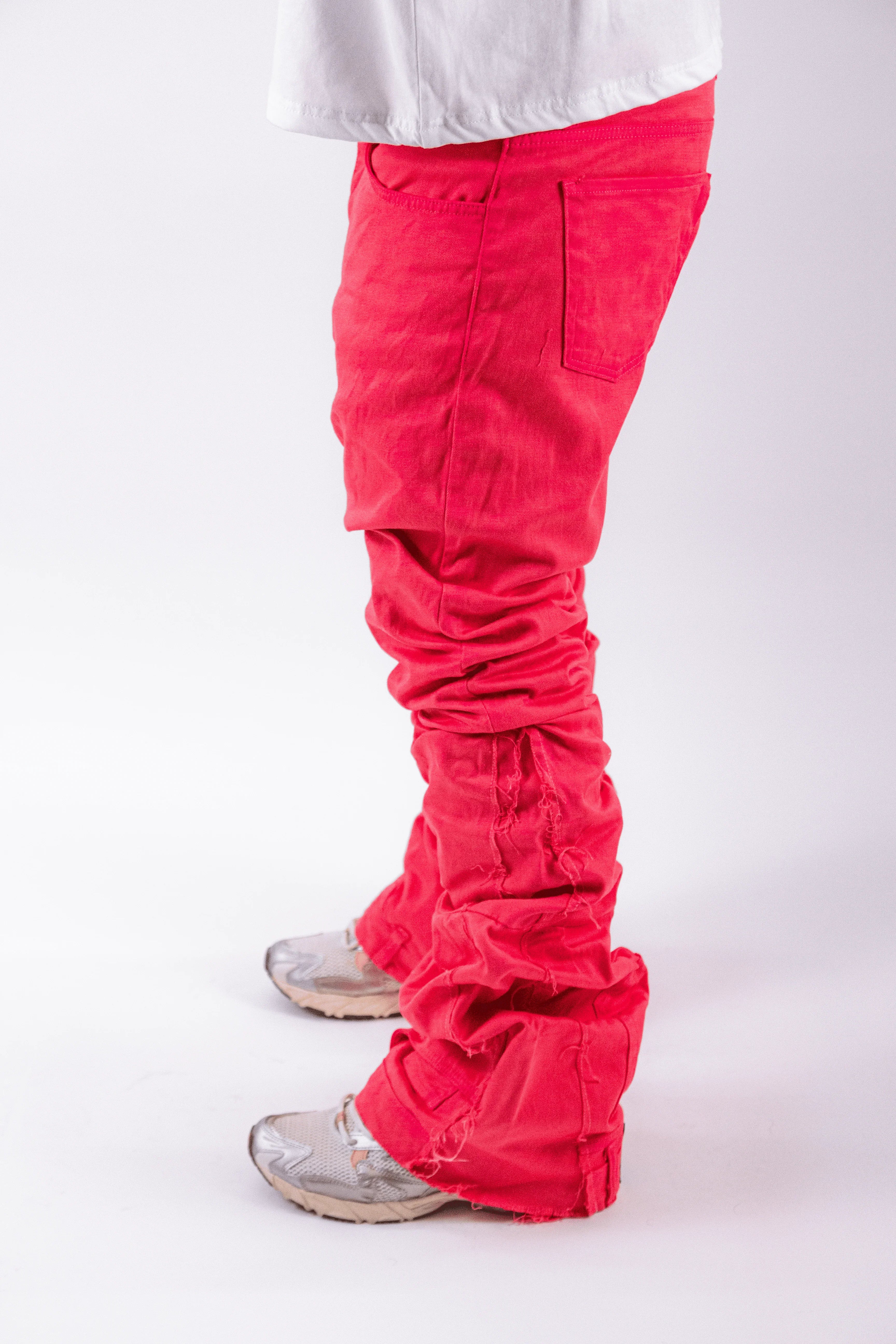 RED SALOMON REVERSE DENIM ( ULTRA FLARED EDITION )