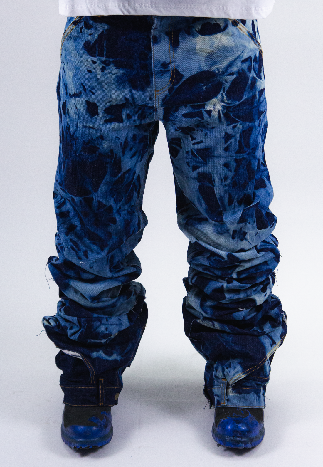 WASHED RAW REVERSE DENIM ( ULTRA FLARED EDITION )