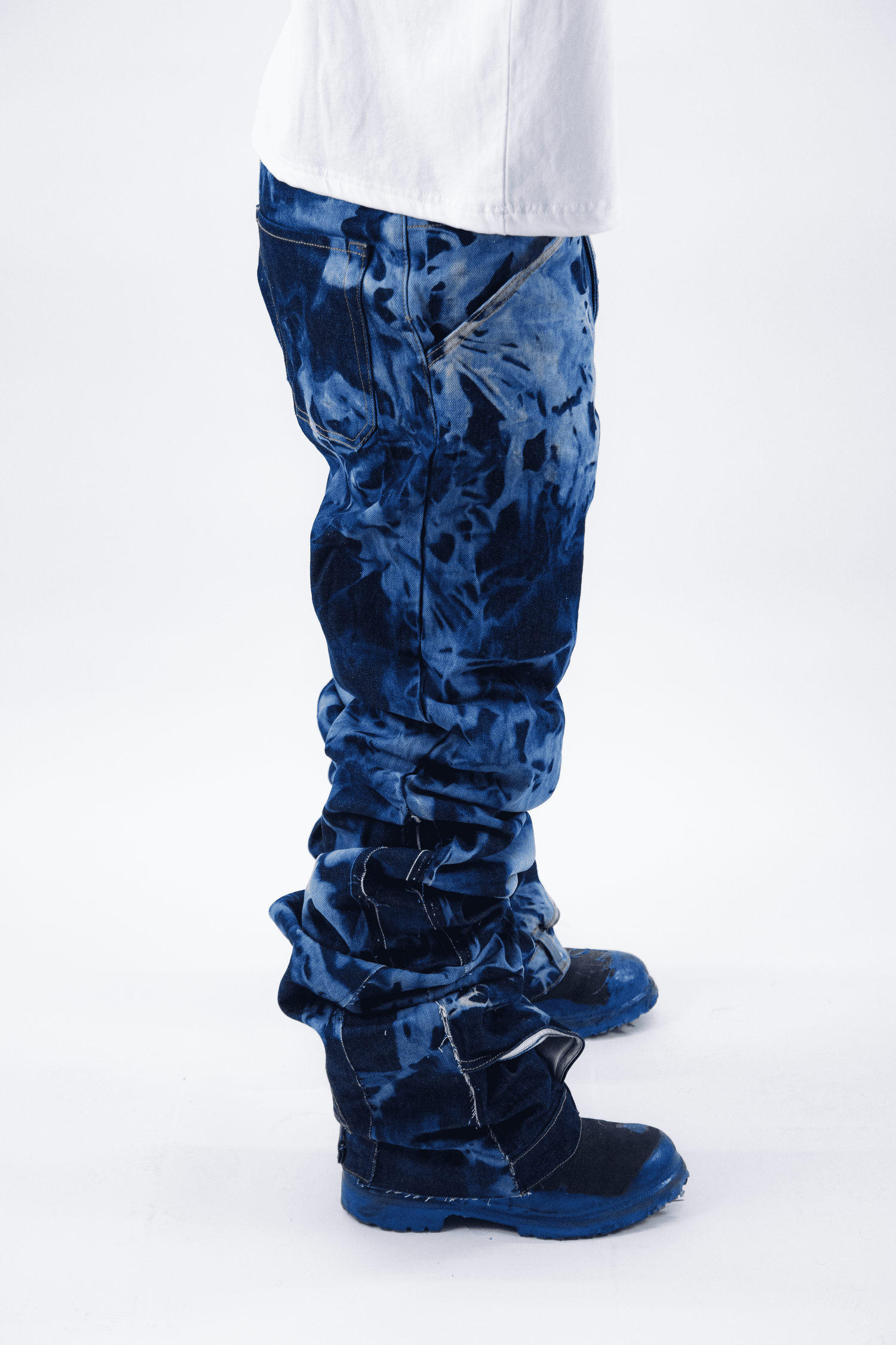WASHED RAW REVERSE DENIM ( ULTRA FLARED EDITION )