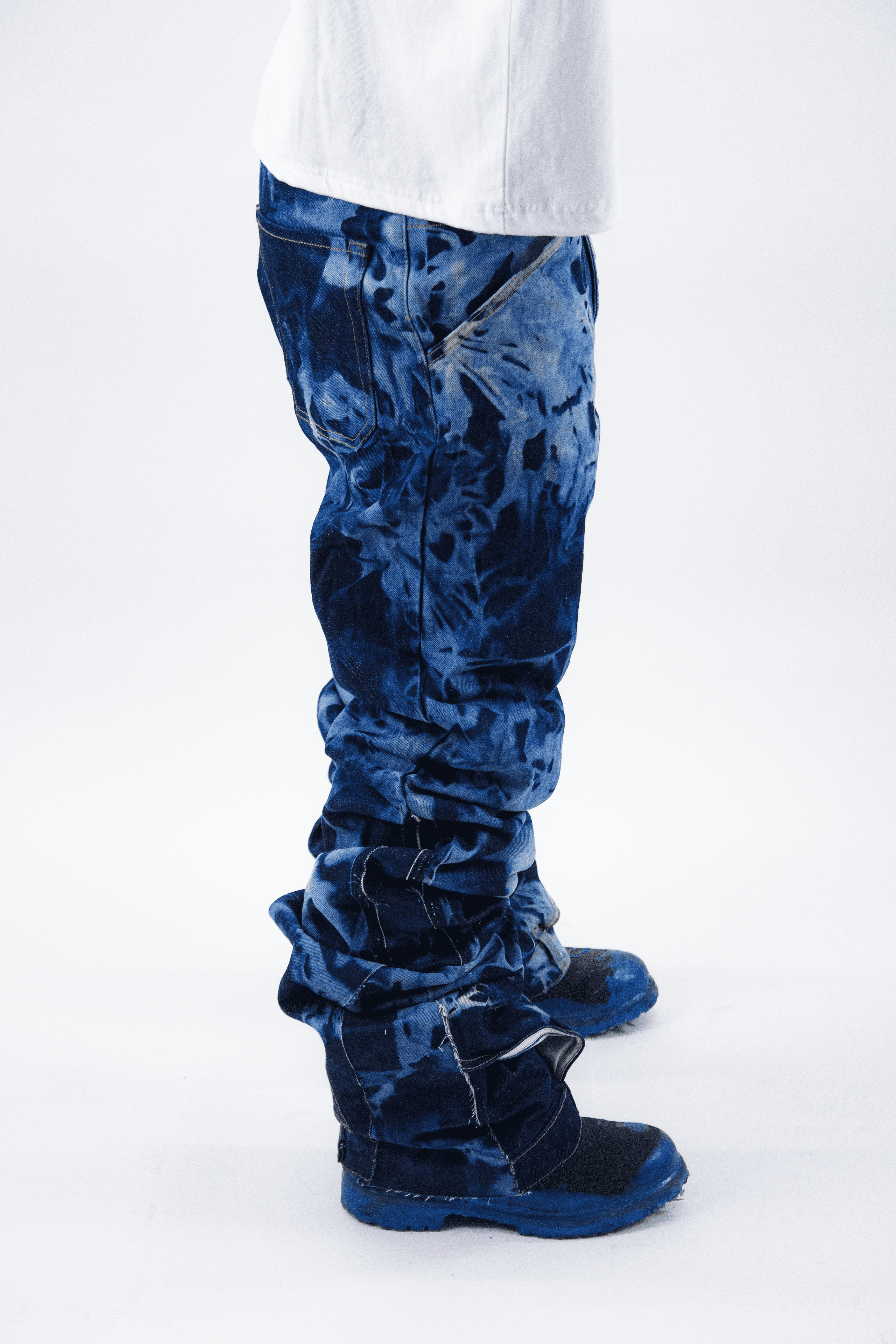 WASHED RAW REVERSE DENIM ( ULTRA FLARED EDITION )