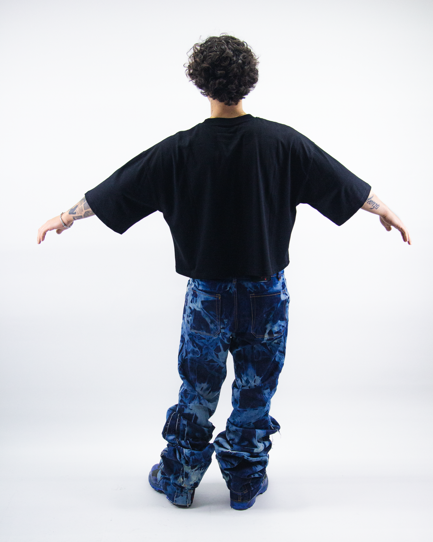 WASHED RAW REVERSE DENIM ( ULTRA FLARED EDITION )