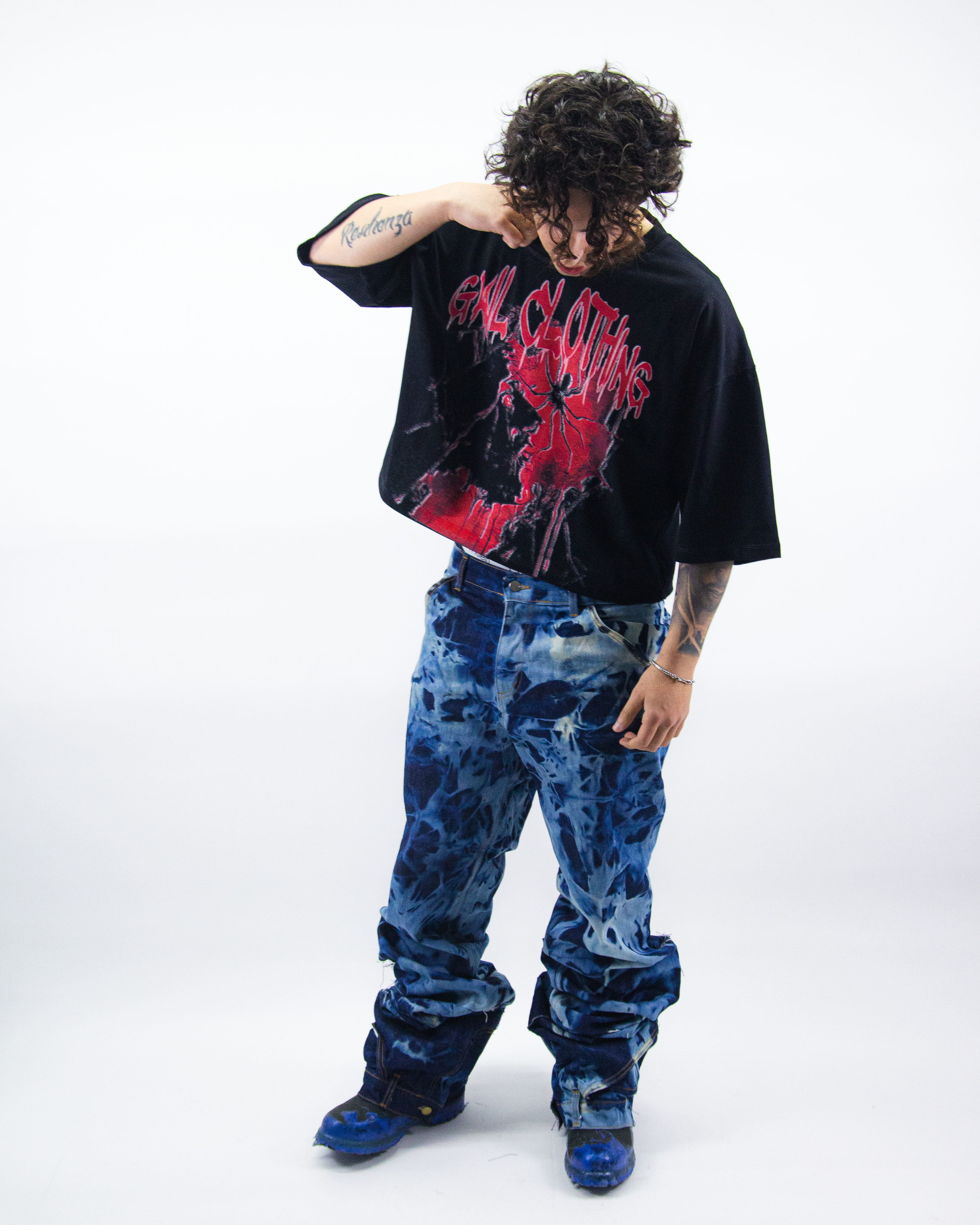 WASHED RAW REVERSE DENIM ( ULTRA FLARED EDITION )