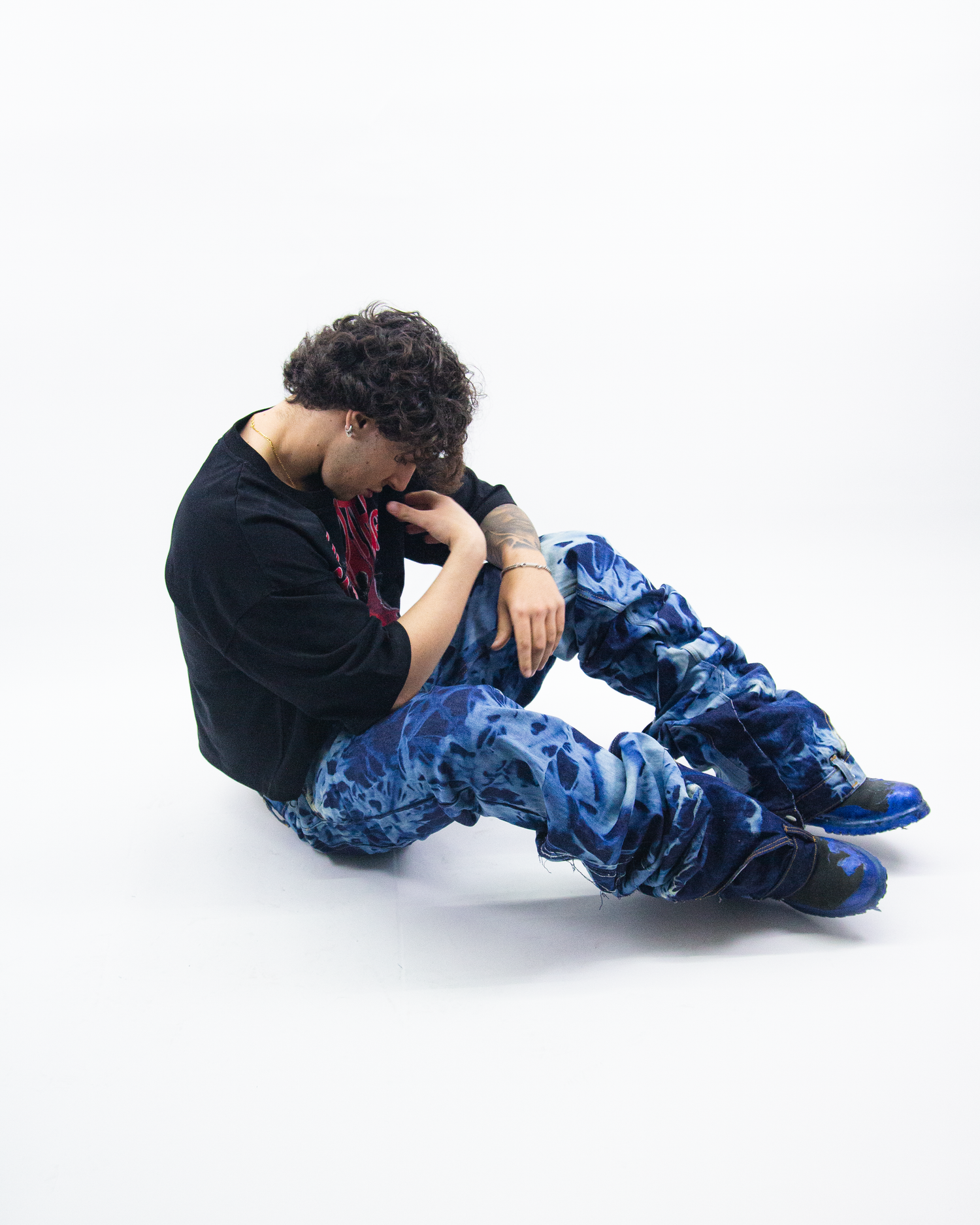 WASHED RAW REVERSE DENIM ( ULTRA FLARED EDITION )