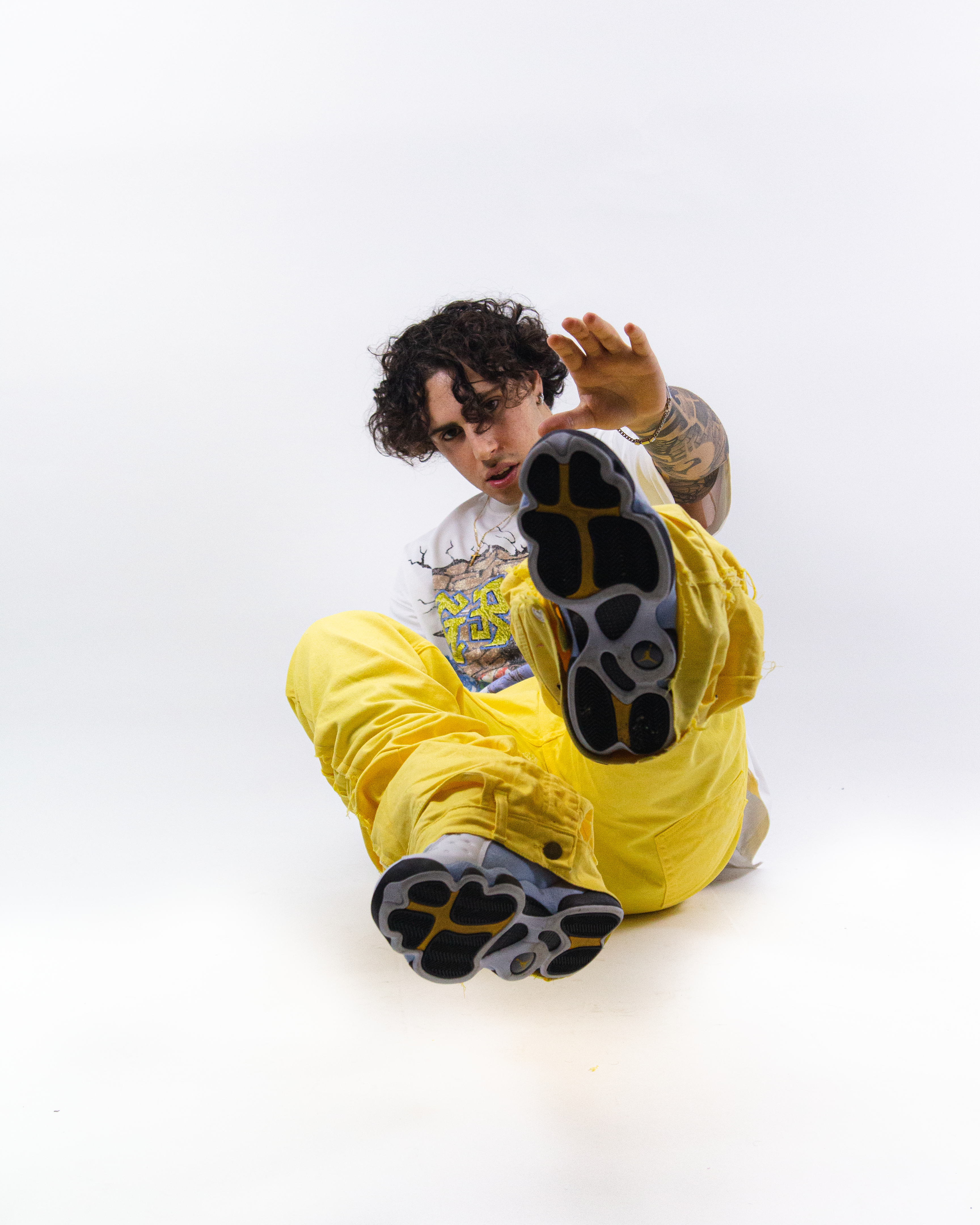 YELLOW STRIKE REVERSE DENIM ( ULTRA FLARED EDITION )