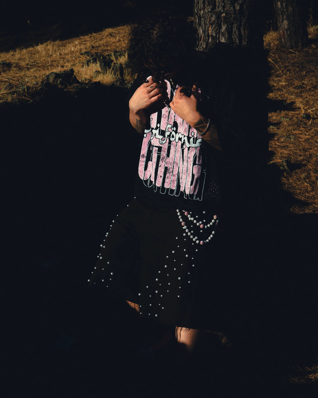 OBSIDIAN BLACK PEARL JORTS