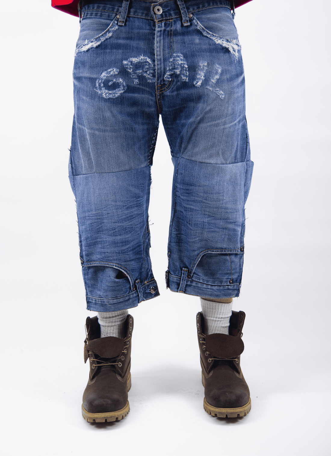 OBSIDIAN BLUE REVERESE JORTS