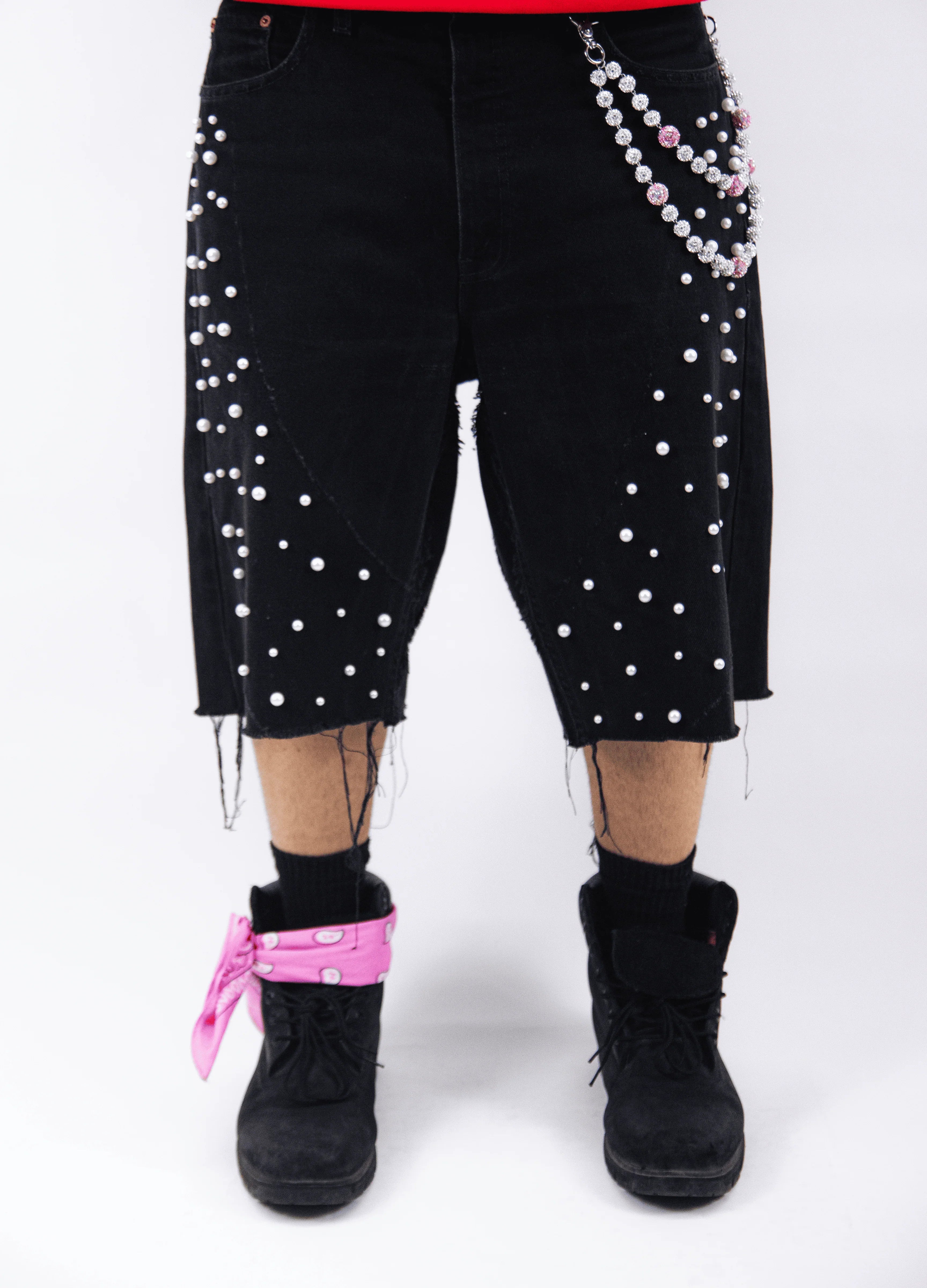 OBSIDIAN BLACK PEARL JORTS