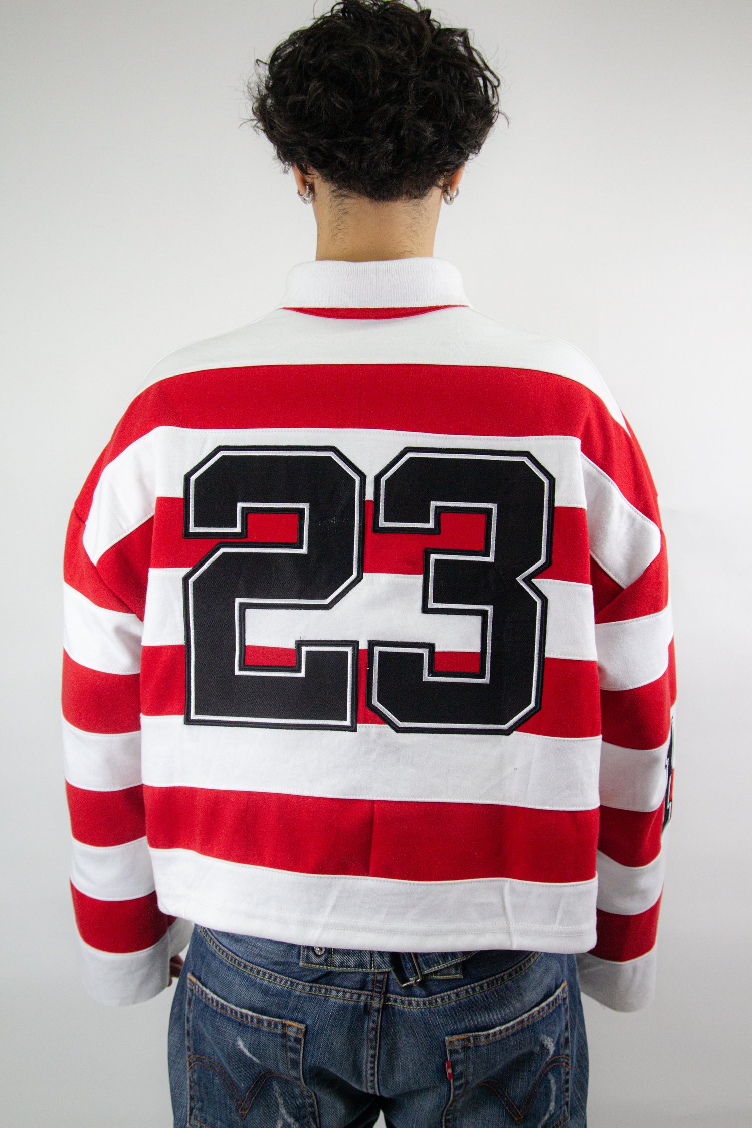 EMBROIDERY GEMS FLARED POLO ( RED EDITION )