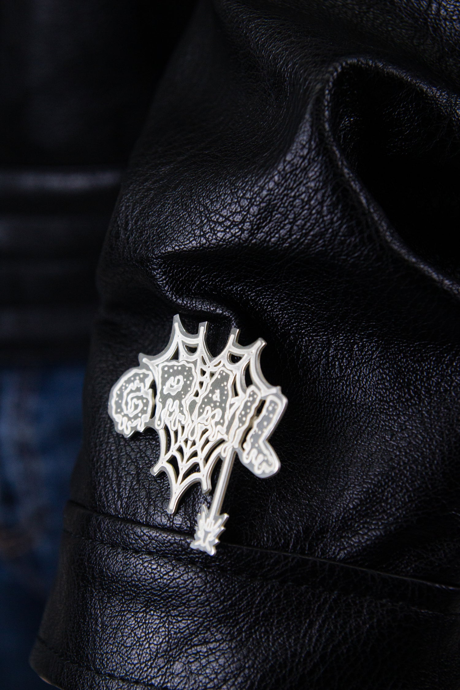 GRAIL FAUX LEATHER PUCKERING JACKET ( BLACK EDITION )