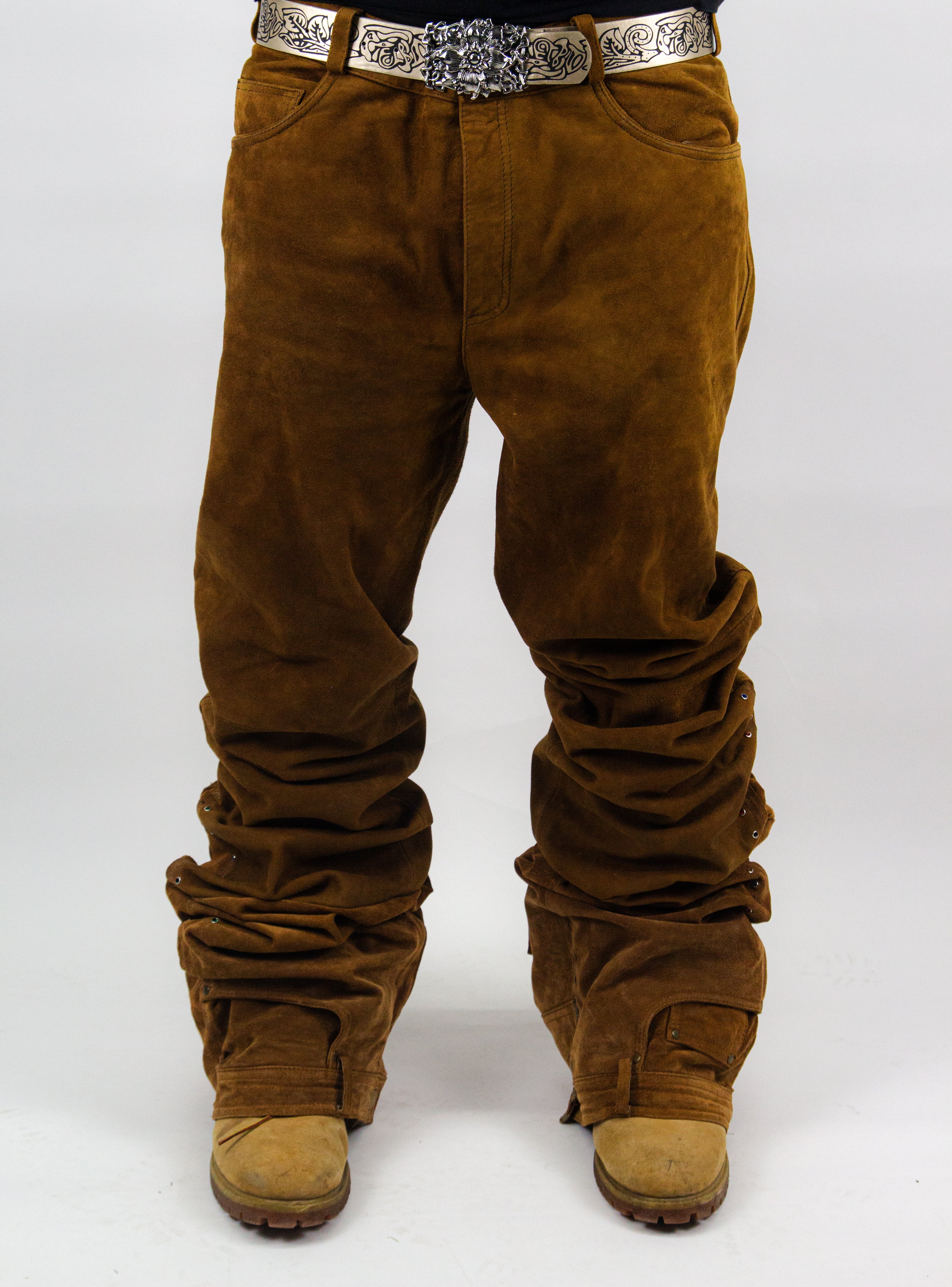 SAND SHINE ULTRA FLARED REVERSE REINDEER LEATHER