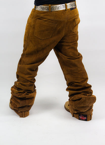 SAND SHINE ULTRA FLARED REVERSE REINDEER LEATHER