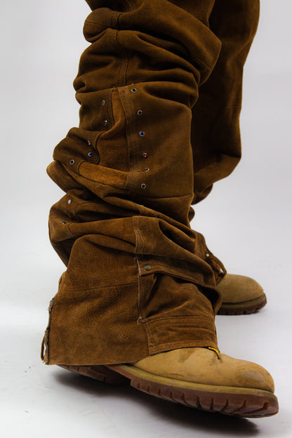 SAND SHINE ULTRA FLARED REVERSE REINDEER LEATHER