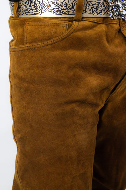 SAND SHINE ULTRA FLARED REVERSE REINDEER LEATHER