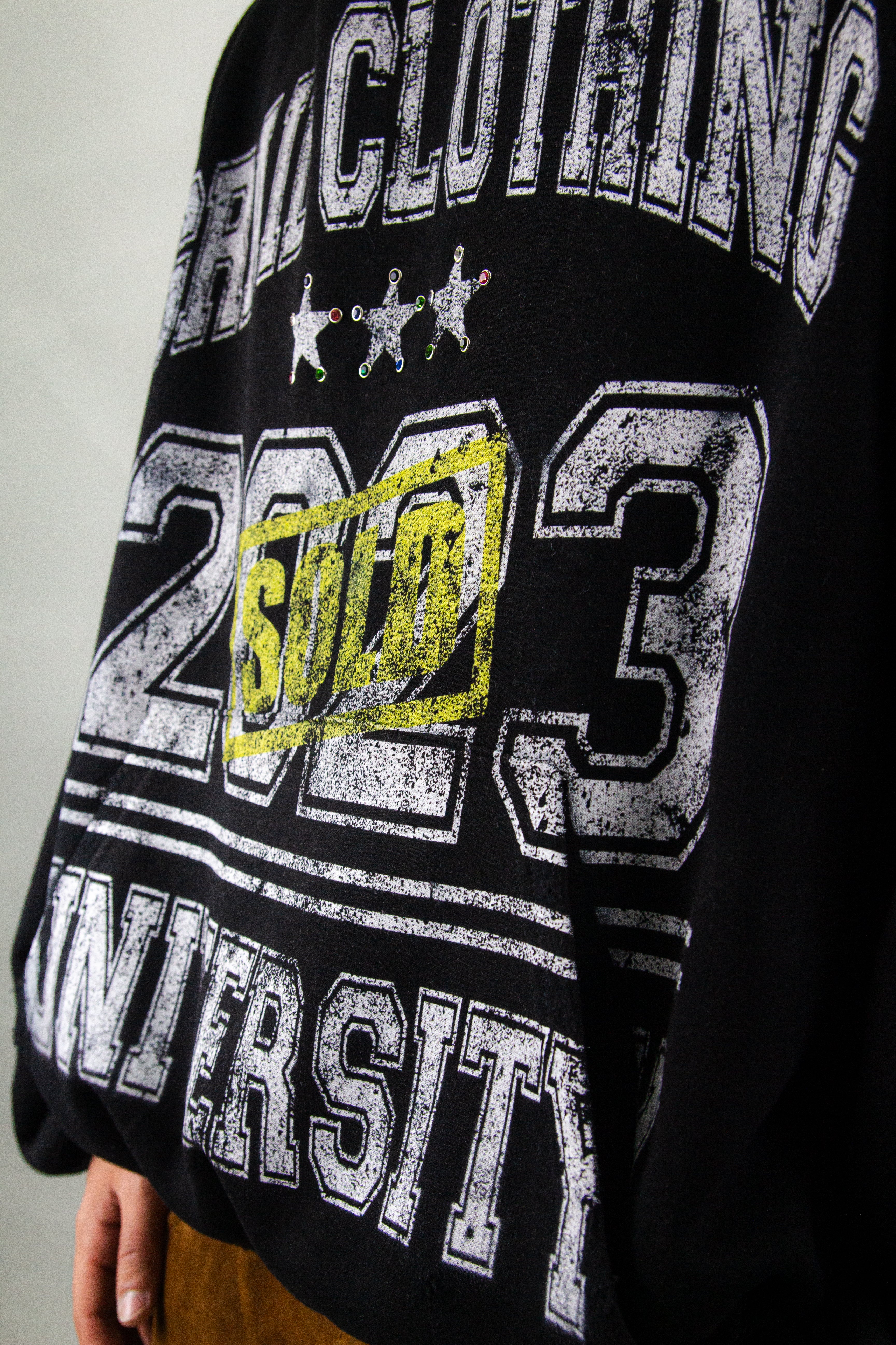 SOLD UNIVERSITY BOXY HOODIE
