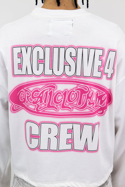 EXCLUSIVE 4 CREW GRAPHIC FLARED LONGSLEEVE