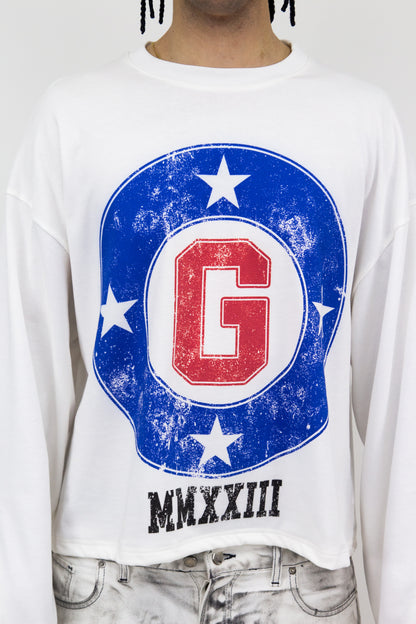 G 4 STAR GRAPHIC FLARED LONGSLEEVE