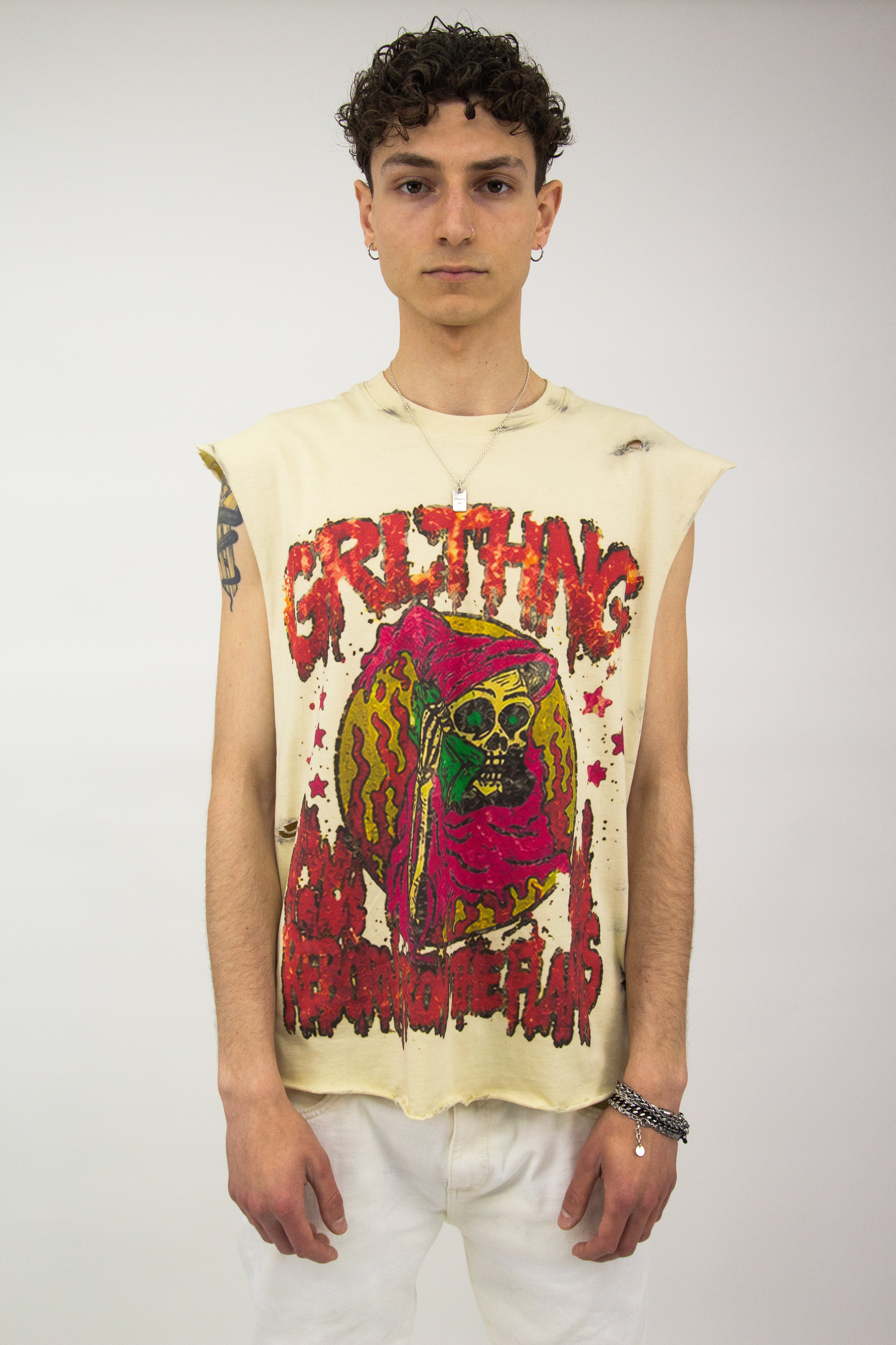 GRAIL BURNED SKULL RIPPED TANK