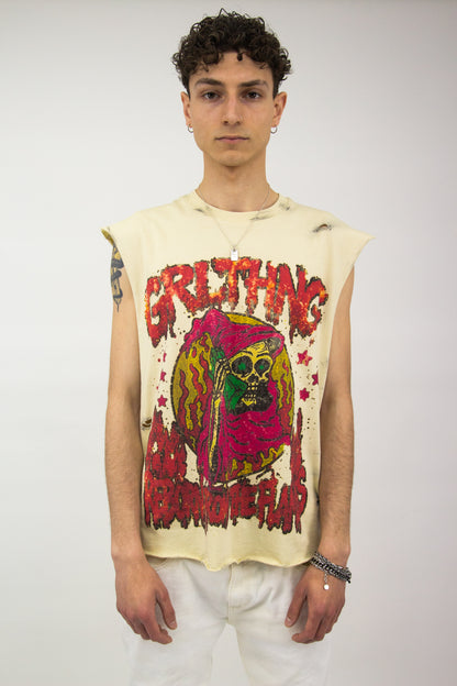GRAIL BURNED SKULL RIPPED TANK