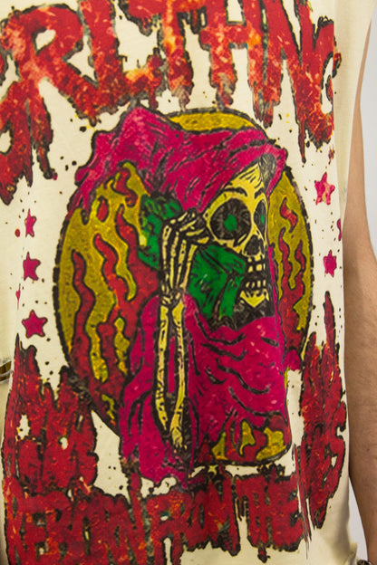 GRAIL BURNED SKULL RIPPED TANK