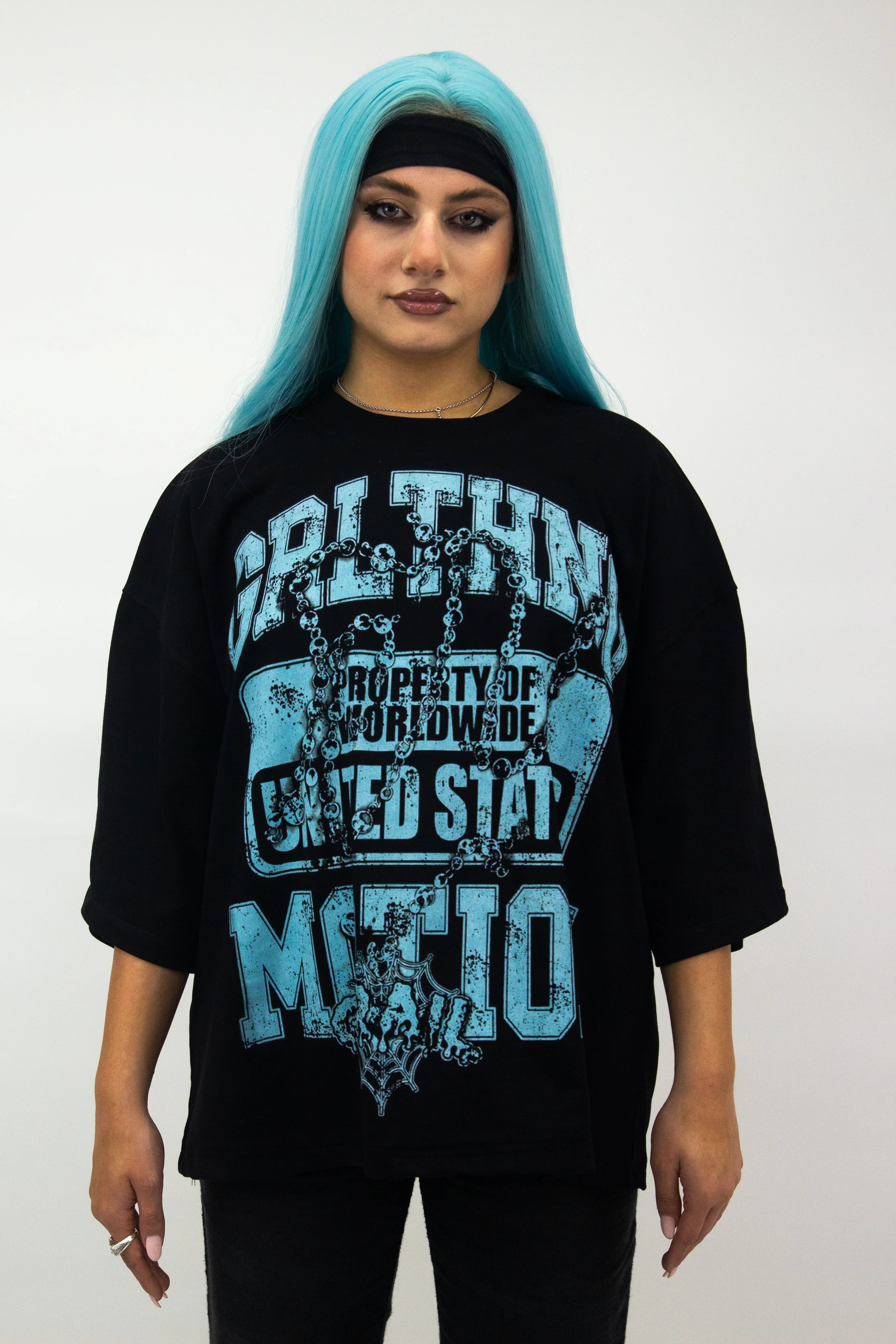 GRAIL TIFFANY CHAIN BOXY TEE