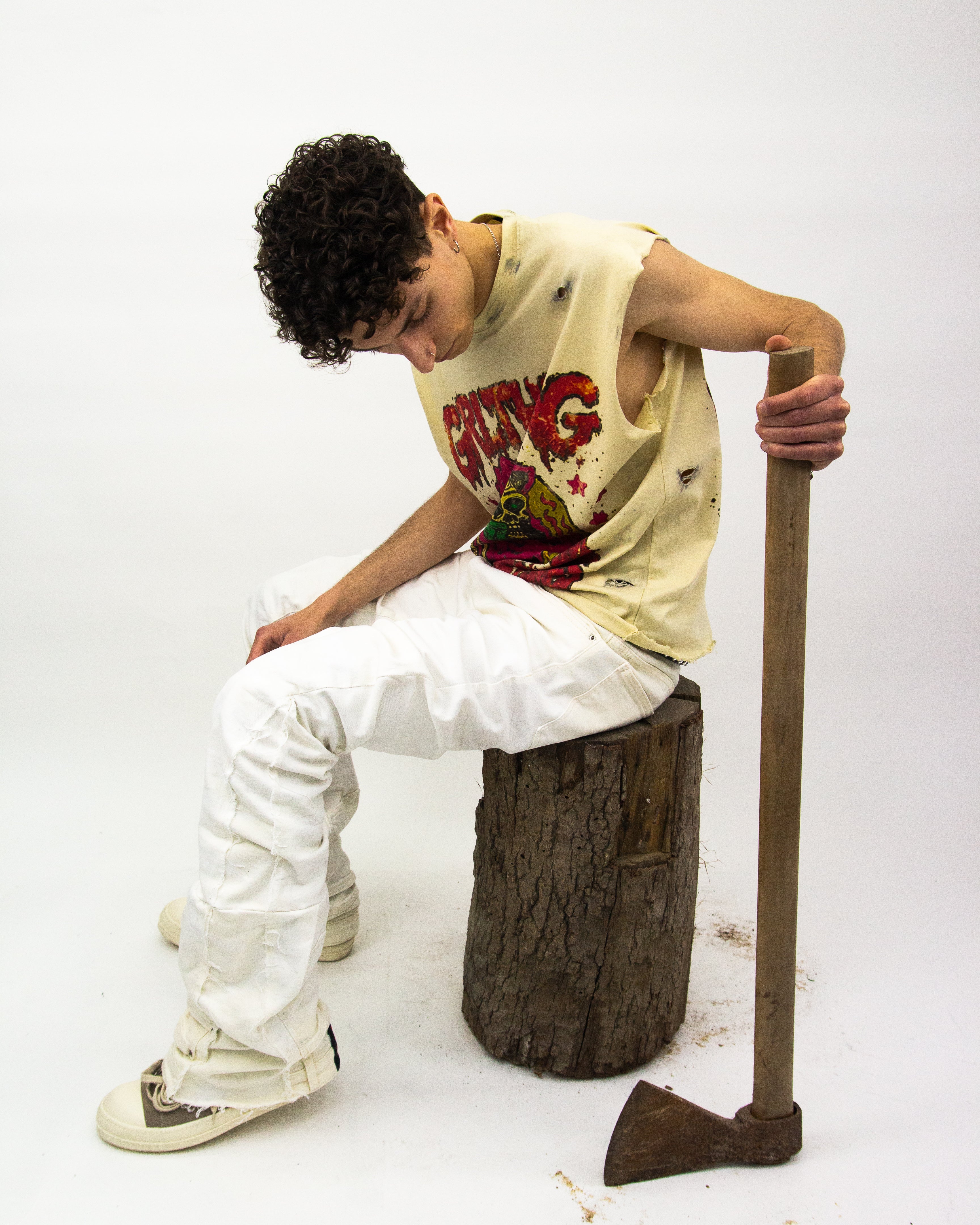 GHOST CREAM REVERSE DENIM ( ULTRA FLARED EDITION )