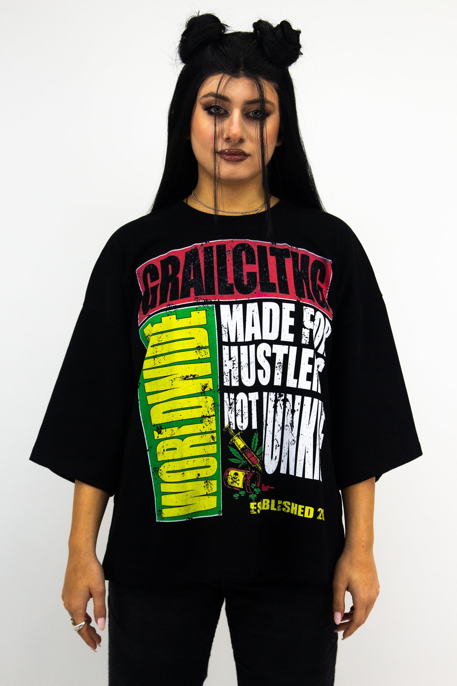 GRAIL F**K JUNKIE BOXY TEE