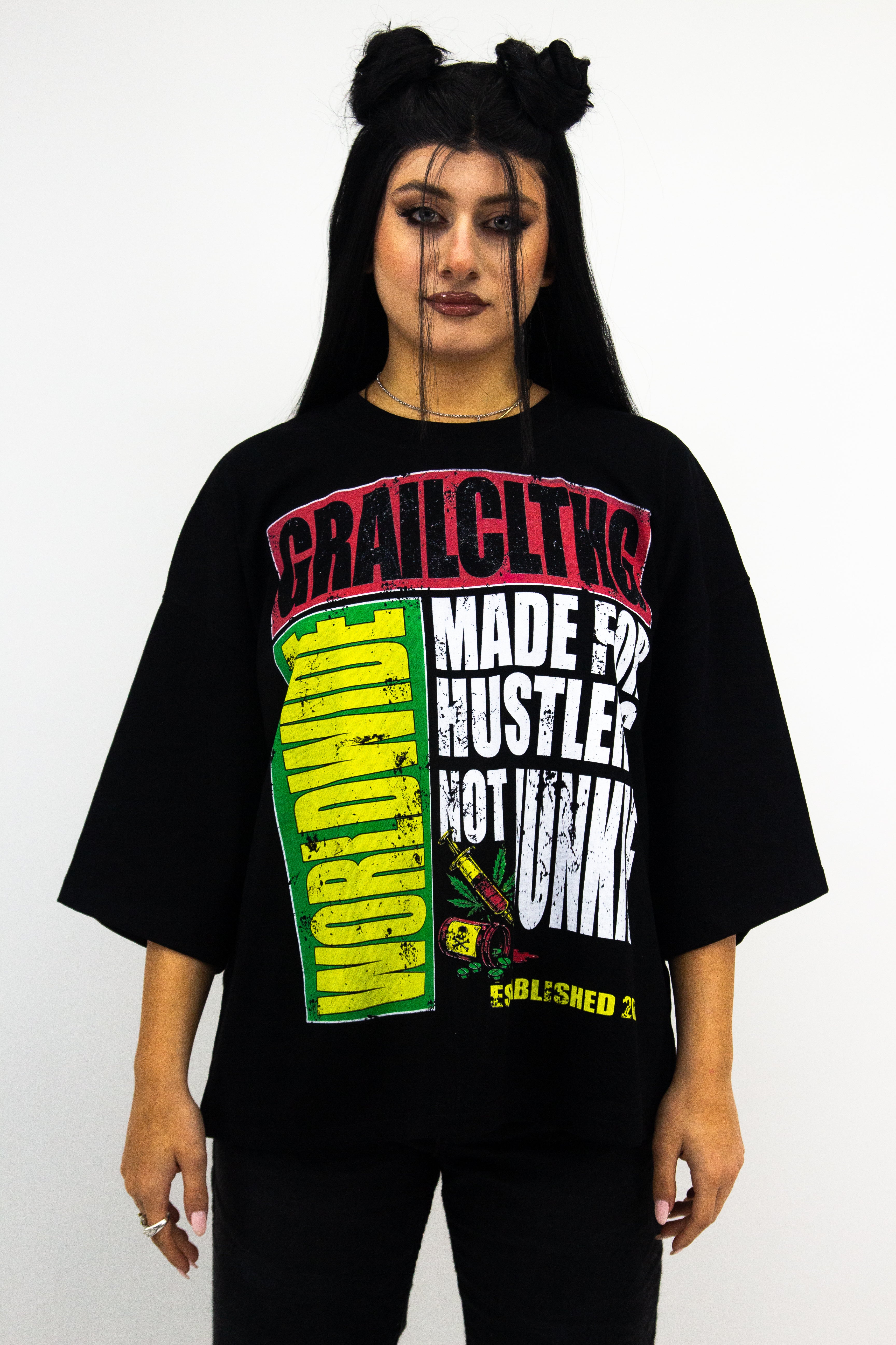 GRAIL F**K JUNKIE BOXY TEE