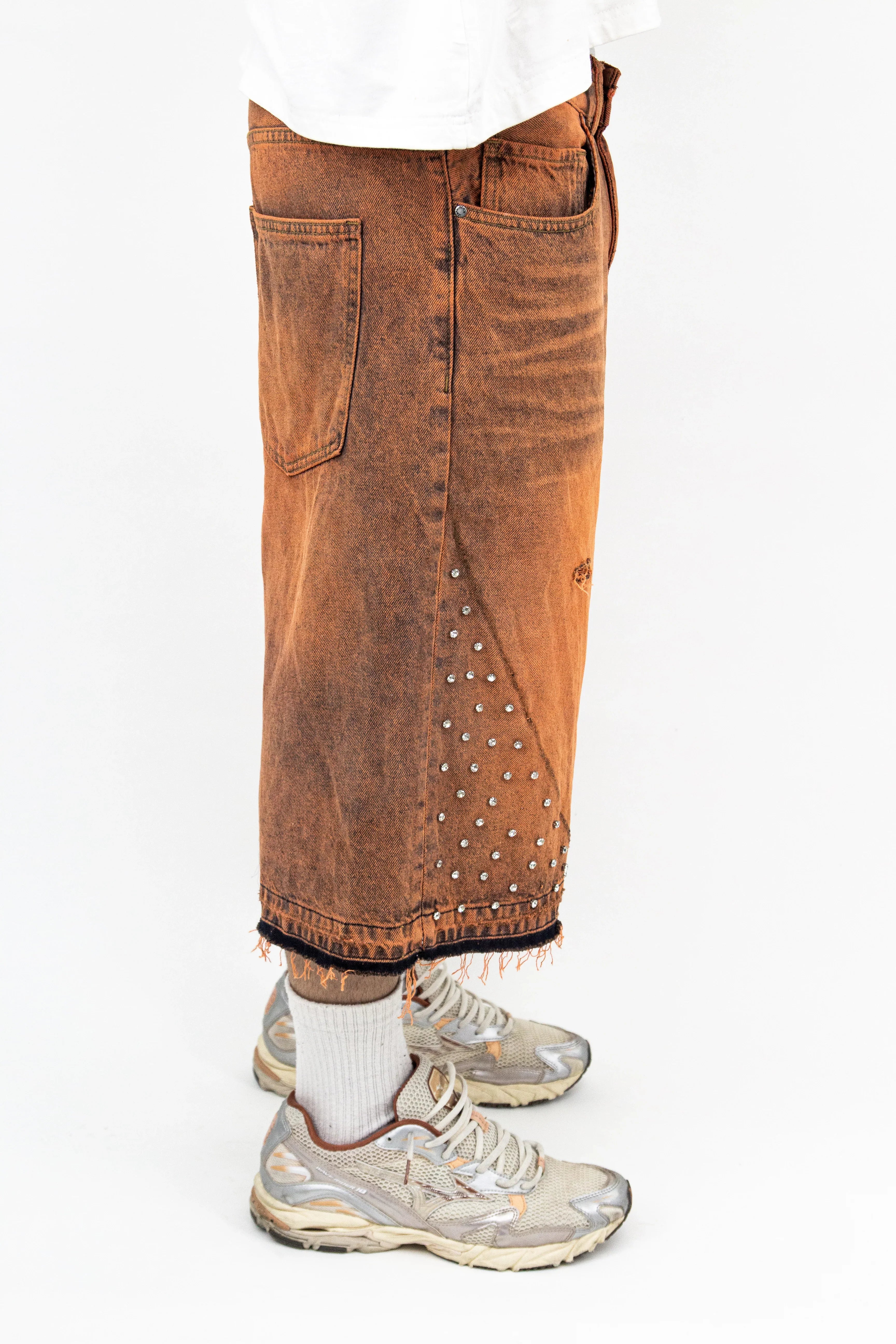 WASHED RUST FADE JORTS