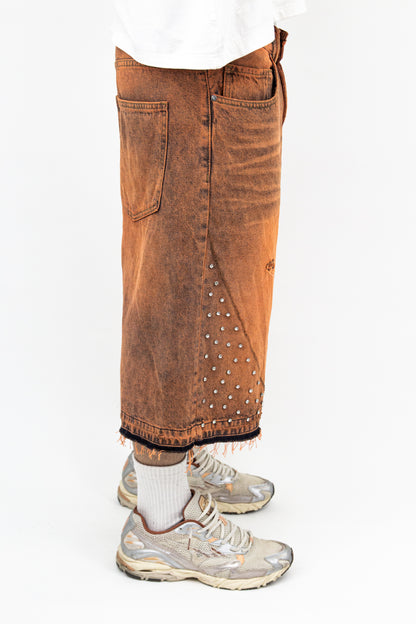 WASHED RUST FADE JORTS