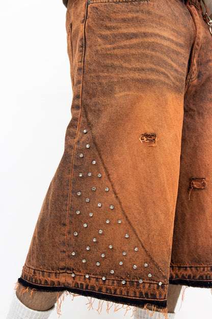 WASHED RUST FADE JORTS