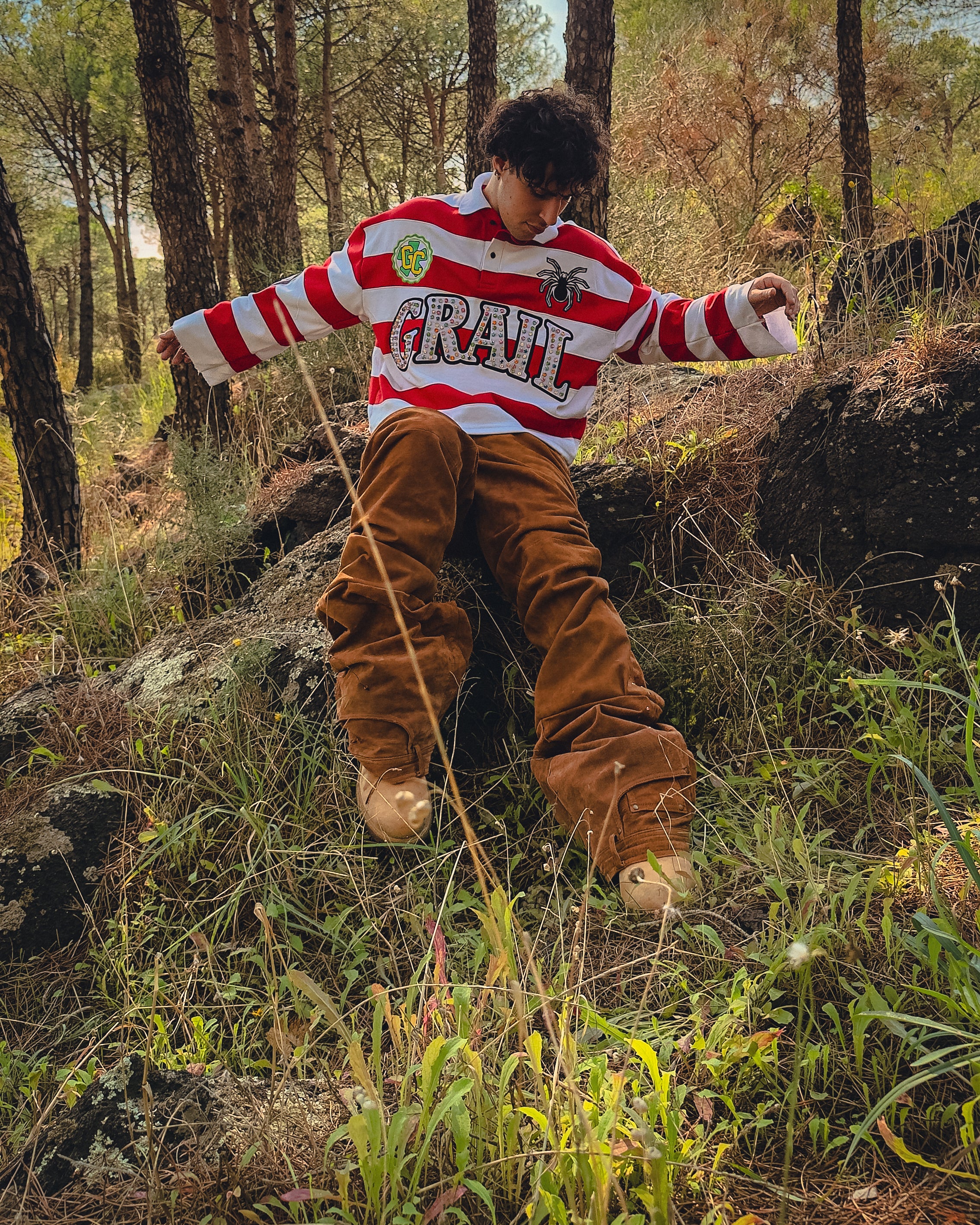 SAND SHINE ULTRA FLARED REVERSE REINDEER LEATHER