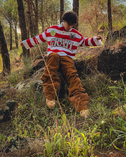 SAND SHINE ULTRA FLARED REVERSE REINDEER LEATHER