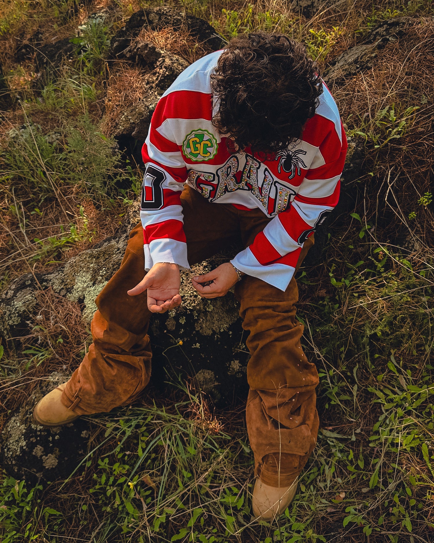 SAND SHINE ULTRA FLARED REVERSE REINDEER LEATHER