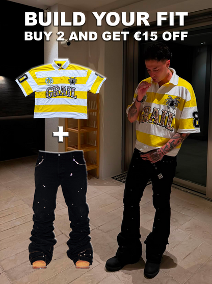 BUILD YOUR FIT - BOXY POLO + REVERSE DENIM