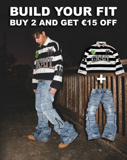 BUILD YOUR FIT - FLARED POLO + ULTRA FLARED REVERSE DENIM