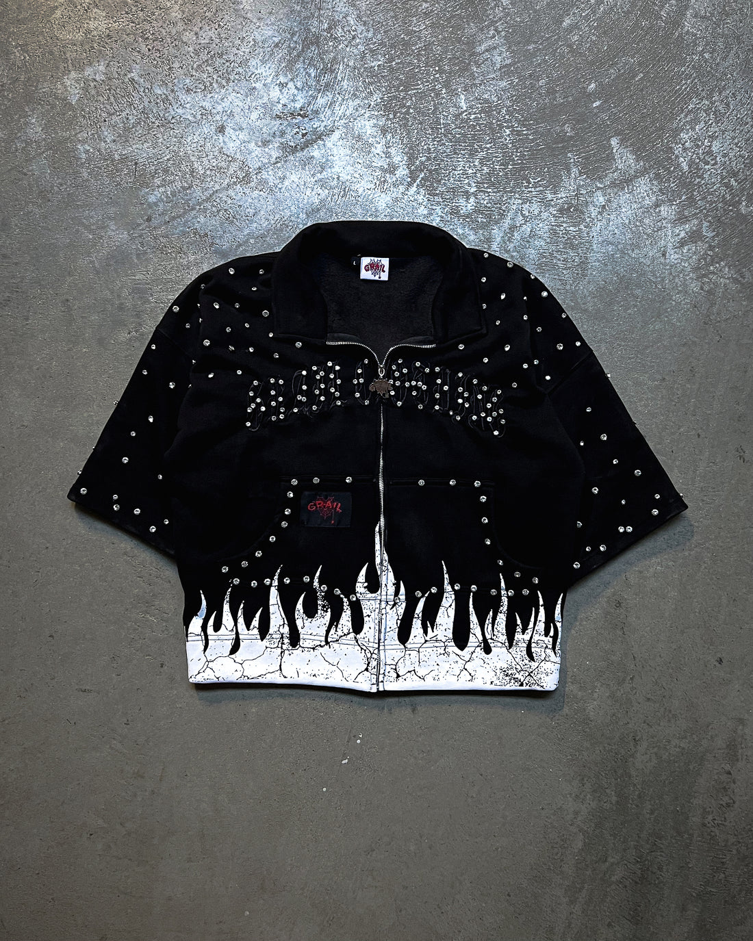 SHINE FLAME ZIP SHIRT ( BLACK EDITION )